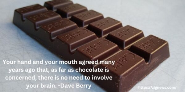 Your hand and your mouth agreed many years ago that, as far as chocolate is concerned, there is no need to involve your brain. -Dave Berry